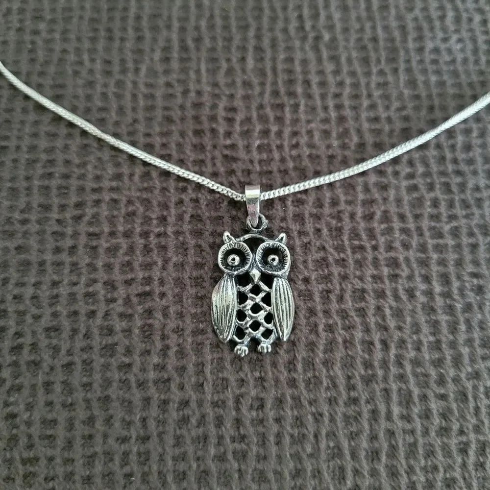 Bonny Jewelry Silver🤍 Owl🦉 Pendant Necklace - NIB